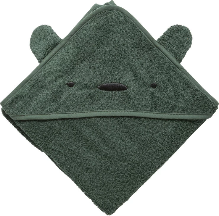 Sebra Hættehåndklæde, Milo, Bottle Green 3 Sebra Hættehåndklæde, Milo, Bottle Green