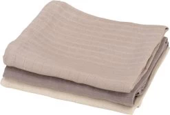 Sebra Stofbleer, 3 Stk., Moonlight Beige