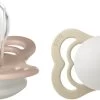 BIBS Supreme 2 PACK Silicone Size 1 Blush NIGHT/Vanilla NIGH -Baby Bonus 160357 5713795222377 BIBS SUPREME PACK BlushGlow VanillaGlow 2000x2000