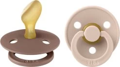 BIBS Colour 2 PACK Latex Size 2 Anatomical Blush/Woodchuck