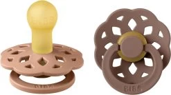 BIBS Boheme 2 PACK Latex Size 1 Peach/Woodchuck