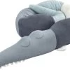 Sebra Strikket Pude, Sleepy Croc, Powder Blue 1 Sebra Strikket Pude, Sleepy Croc, Powder Blue -Baby Bonus 300110027