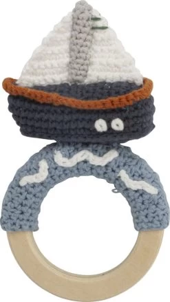 Sebra Hæklet Rangle, Båd På Træring, Ocean Dive Navy