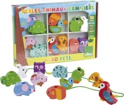 Vilac - Store Træperler - Dyr