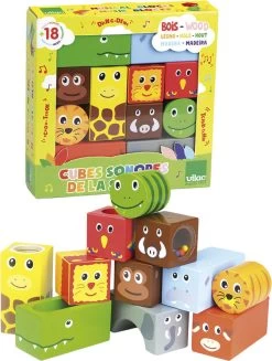 Vilac - Træklodser Med Lyd - Jungledyr