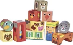 Vilac - Træklodser Med Lyd - Bondegårdsdyr -Baby Bonus 3048700021021 3