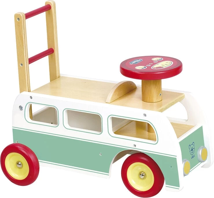 Vilac - Gåvogn - 2 I én Retro Bus
