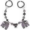 Sebra Hæklet Barnevognskæde, Elefanten Fanto, Classic Grey -Baby Bonus 4006302