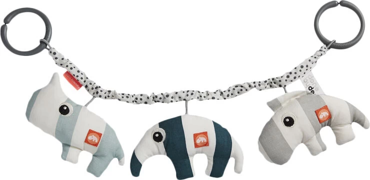 Done By Deer Barnevognskæde, Deer Friends, Blå 3 Done By Deer Barnevognskæde, Deer Friends, Blå