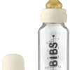 BIBS Baby Glass Bottle Complete Set Latex 110ml Ivory -Baby Bonus 5003216 5713795220885 BIBS BabyGlassBottle CompleteSet110ml Ivory 2000x2000