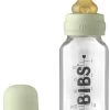 BIBS Baby Glass Bottle Complete Set Latex 110ml Sage -Baby Bonus 5003250 5713795220908 BIBS BabyGlassBottle CompleteSet110ml Sage 2000x2000