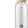 BIBS Baby Glass Bottle Complete Set Latex 225ml Blush -Baby Bonus 5004244 5713795220922 BIBS BabyGlassBottle CompleteSet225ml Blush 2000x2000