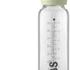BIBS Baby Glass Bottle Complete Set Latex 225ml Sage -Baby Bonus 5004250 5713795220939 BIBS BabyGlassBottle CompleteSet225ml Sage 2000x2000