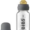 BIBS Baby Glass Bottle Complete Set Latex 110ml Iron -Baby Bonus 5013221 5713795244171 BIBS BabyGlassBottle CompleteSet110ml Iron 2000x2000