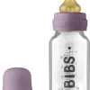BIBS Baby Glass Bottle Complete Set Latex 110ml Mauve 1 BIBS Baby Glass Bottle Complete Set Latex 110ml Mauve -Baby Bonus 5013300 5713795244188 BIBS BabyGlassBottle CompleteSet110ml Mauve 2000x2000