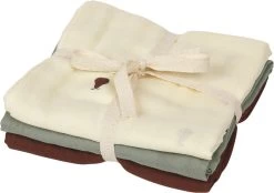 Ferm LIVING Muslin Squares - Set Of 3 - Pear