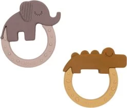 Done By Deer Biderangle 2 Stk Deer Friends Mustard/Pudder -Baby Bonus 5712643028529 2