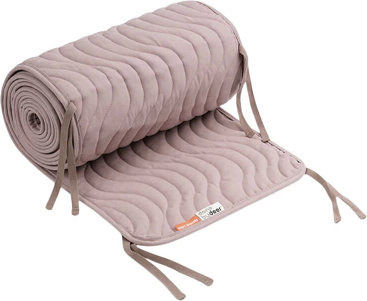 Done By Deer Quiltet Sengerand M/bindebånd Waves Pudder 4 Done By Deer Quiltet Sengerand M/bindebånd Waves Pudder - Billede 2