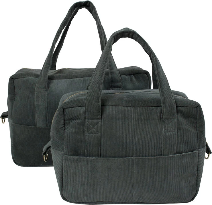 Filibabba Mommy Bag - Fløjl, Pine Green 6 Filibabba Mommy Bag - Fløjl, Pine Green - Billede 4