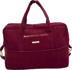 Filibabba Mommy Bag - Fløjl, Deeply Red