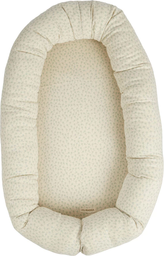 Filibabba Babynest - Breezy Harmony Tender Green 4 Filibabba Babynest - Breezy Harmony Tender Green - Billede 2