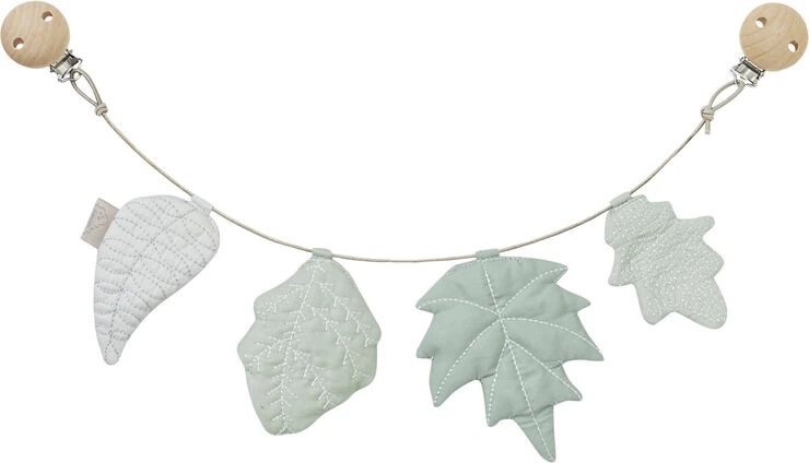 Cam Cam Copenhagen Pram Chain, Leaves - OCS Mix Dusty Green 3 Cam Cam Copenhagen Pram Chain, Leaves - OCS Mix Dusty Green