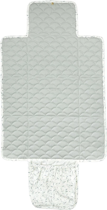 Cam Cam Copenhagen Changing Mat, Quilted - OCS Green Leaves 5 Cam Cam Copenhagen Changing Mat, Quilted - OCS Green Leaves - Billede 3