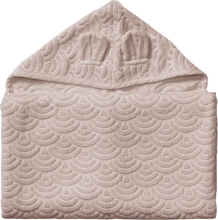 Cam Cam Copenhagen Towel, Junior, Hooded W/ Ears, 70x130cm - GOTS Dusty Rose 3 Cam Cam Copenhagen Towel, Junior, Hooded W/ Ears, 70x130cm - GOTS Dusty Rose