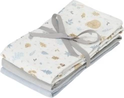 Cam Cam Copenhagen Muslin Cloth, 3-pack - GOTS Mix Forest, Grey, Dusty Blue