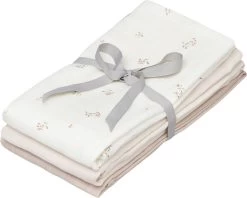 Cam Cam Copenhagen Muslin Cloth, 3-pack - GOTS Mix Poppies, Shell, Dusty Rose