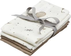 Cam Cam Copenhagen Wash Cloth, 4 Pack - GOTS Mix Dreamland, Camel