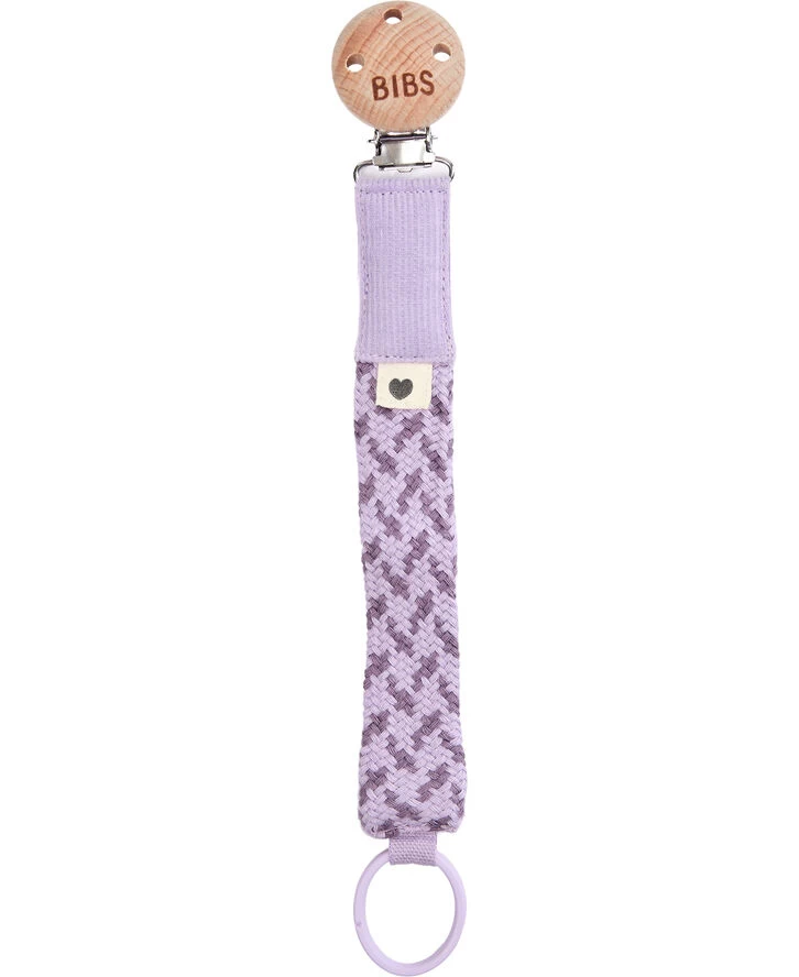 BIBS Pacifier Clip Braided Violet Sky/Mauve 3 BIBS Pacifier Clip Braided Violet Sky/Mauve