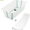 Stokke Flexi Bath Bundle White Aqua -Baby Bonus 7040355315056 3