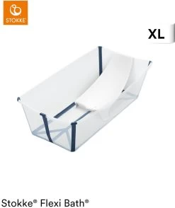 Stokke Flexi Bath X-Large Transparent Blue -Baby Bonus 7040355359029 3