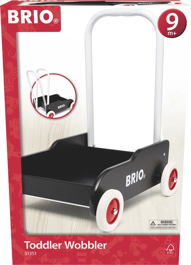 Brio Lære-gå Vogn Sort 3 Brio Lære-gå Vogn Sort