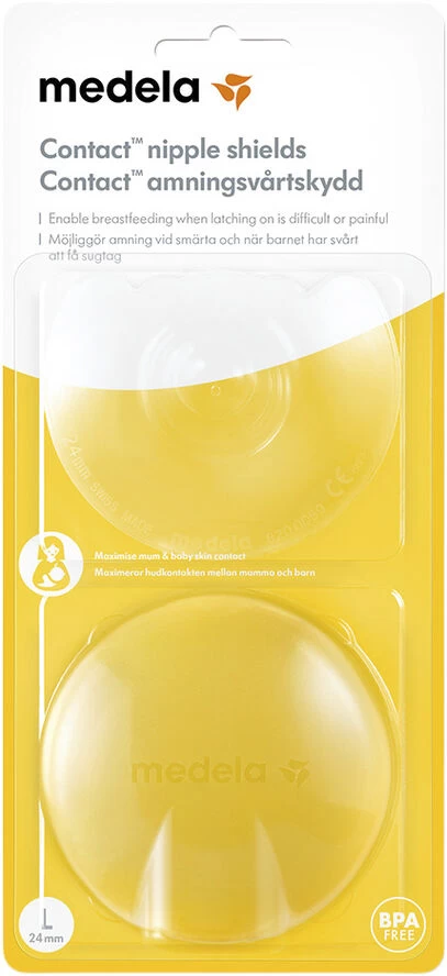 Medela Contact Ammebrikker L, 24 Mm, 2 Stk. 4 Medela Contact Ammebrikker L, 24 Mm, 2 Stk. - Billede 2