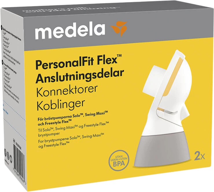 Medela PersonalFit Flex Konnektor Til Solo/Flex Brystpumper 2 Stk. 4 Medela PersonalFit Flex Konnektor Til Solo/Flex Brystpumper 2 Stk. - Billede 2