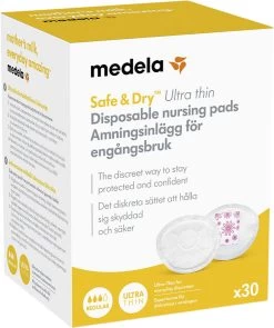 Medela Ultra Thin Ammeindlæg, Engangs 30 Stk. 5 Medela Ultra Thin Ammeindlæg, Engangs 30 Stk. -Baby Bonus 7612367063081 2