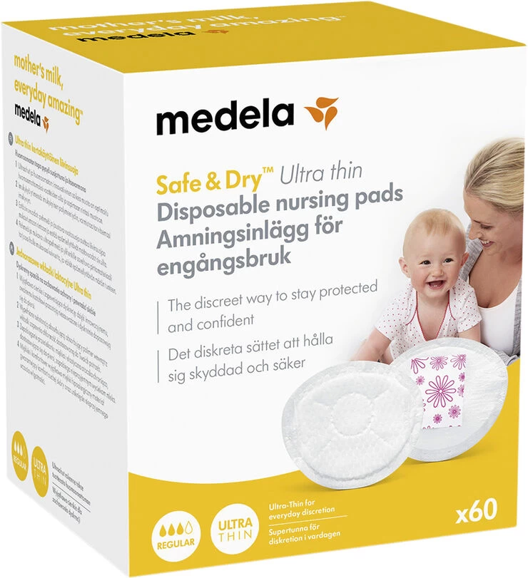 Medela Ultra Thin Ammeindlæg, Engangs 60 Stk. 4 Medela Ultra Thin Ammeindlæg, Engangs 60 Stk. - Billede 2