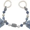 Sebra Hæklet Barnevognskæde, Elefanten Fanto, Powder Blue -Baby Bonus 801010006