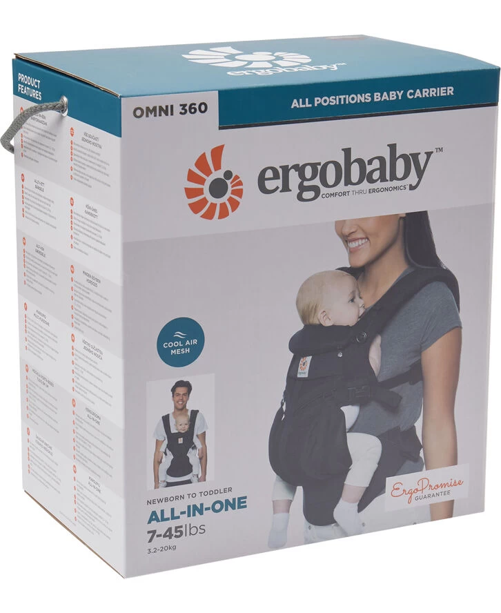 Ergobaby Omni 360 Cool Air Mesh Svart 4 Ergobaby Omni 360 Cool Air Mesh Svart - Billede 2