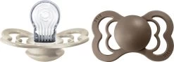 BIBS Supreme 2 PACK Silicone Vanilla/Dark Oak