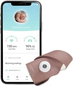 Owlet Smart Sock 3 Dusty Rose -Baby Bonus BMR6N20BBYG pi 3