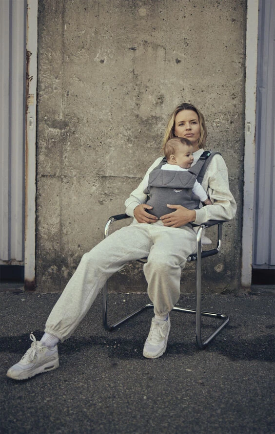 Baby Carrier Najell Easy - Mercury Grey (3D Jersey) 4 Baby Carrier Najell Easy - Mercury Grey (3D Jersey) - Billede 2